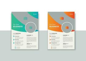 vector corporate flyer design template