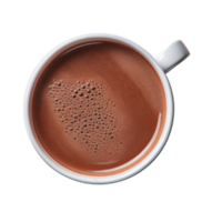 Cup of hot chocolate isolated. Illustration AI Generative png