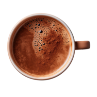 Cup of hot chocolate isolated. Illustration AI Generative png