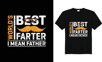Fathers Day t-shirt design vector, For t-shirt print and other uses, Free Vector