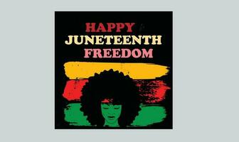 juneteenth day t shirt design vector