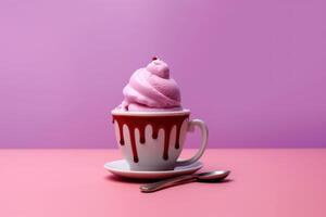 stock photo of ice cream with cup food photography