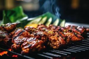 stock photo of grilled chicken Cinematic Editorial food photography