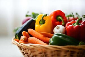 stock photo of mix vegetable on the basket Editorial food photography