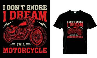 motocicleta camiseta diseño, moto t camisa diseño vector