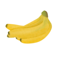 ilustración de fruta de plátano png