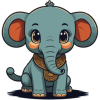 blij jumbo - een schattig baby olifant avontuur 'ai' png