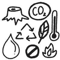 global warming damage line element vector