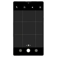 Phone camera viewfinder, screen interface view template video cam. Smartphone app frame isoleted. Vector illustration