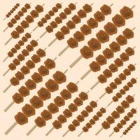 Satay vector illustration for graphic design and decorative element