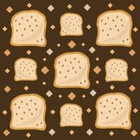 Wheat bread slice vector illustration for graphic design and decorative element