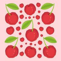 Acerola vector illustration for graphic design and decorative element