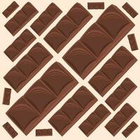 Chocolate bar dessert vector illustration for graphic design and decorative element