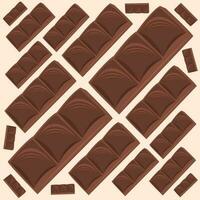 Chocolate bar dessert vector illustration for graphic design and decorative element