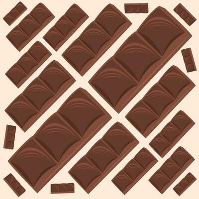 Chocolate bar dessert vector illustration for graphic design and decorative element