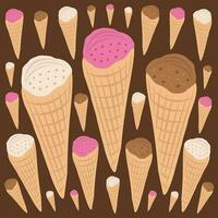 Gelato vector illustration for graphic design and decorative element