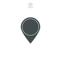 A vector illustration of a location pin icon, effectively visualizing destination, direction, or place. Great for mapping or geographical references