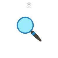 A vector illustration of a magnifying glass icon, symbolizing search, analysis, or focus. Perfect for interface elements implying scrutiny or discovery