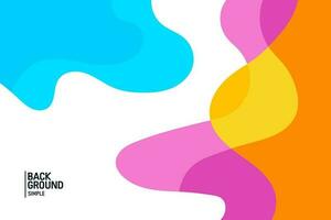 Colorful abstract background. Wave banner template vector illustration.