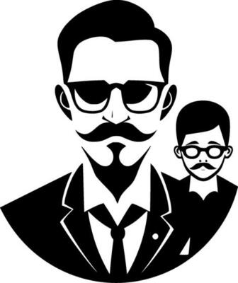 Father, Minimalist and Simple Silhouette - Vector illustration