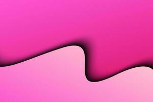 Abstract wave shape papercut pink color background vector