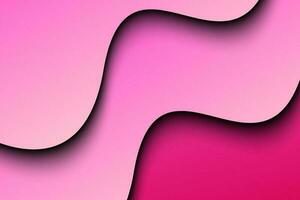 Abstract wave shape papercut pink color background vector