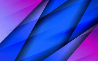 Abstract overlap layer papercut blue color background vector