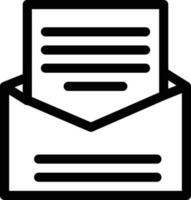 regalo correo electrónico abierto línea icono vector