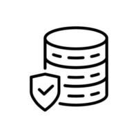 a data security icon in line style vector