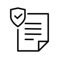 a data security icon in line style vector