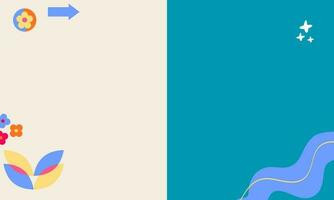 Geometric background vector illustration, Memphis style design