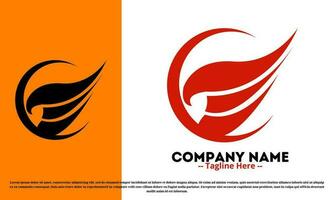 Wings logo design vector illustration