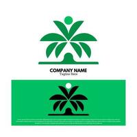 Tree logo design vector illustration