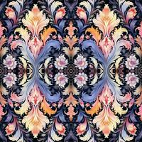 Seamless batik pattern, Seamless floral batik pattern, and Seamless motif pattern resemble ethnic boho, Aztec, and ikat styles. designed for use in satin, wallpaper, fabric, curtain, carpet, Batik vector