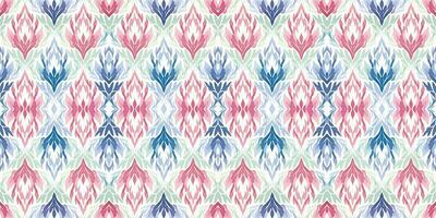 Seamless batik pattern, Seamless floral batik pattern, and Seamless motif pattern resemble ethnic boho, Aztec, and ikat styles. designed for use in satin, wallpaper, fabric, curtain, carpet, Batik vector