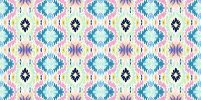 Seamless batik pattern, Seamless floral batik pattern, and Seamless motif pattern resemble ethnic boho, Aztec, and ikat styles. designed for use in satin, wallpaper, fabric, curtain, carpet, Batik vector