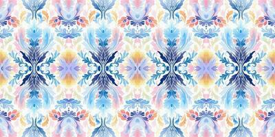 Seamless batik pattern, Seamless floral batik pattern, and Seamless motif pattern resemble ethnic boho, Aztec, and ikat styles. designed for use in satin, wallpaper, fabric, curtain, carpet, Batik vector