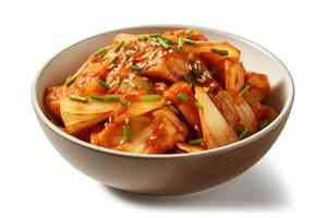 stock photo of Kimchi is a traditional Korean banchan consisting of salted and fermented vegetables food photography