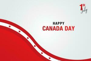 Gradient Canada day background illustration vector