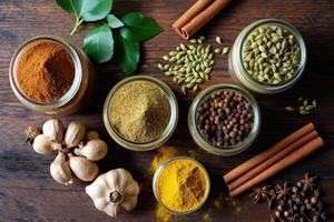 stock photo of seasoning for cooking cloves cardamom coriander anisee photography