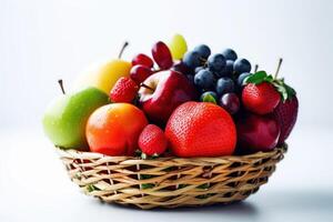 stock photo of mix fruit on the basket Editorial food photography