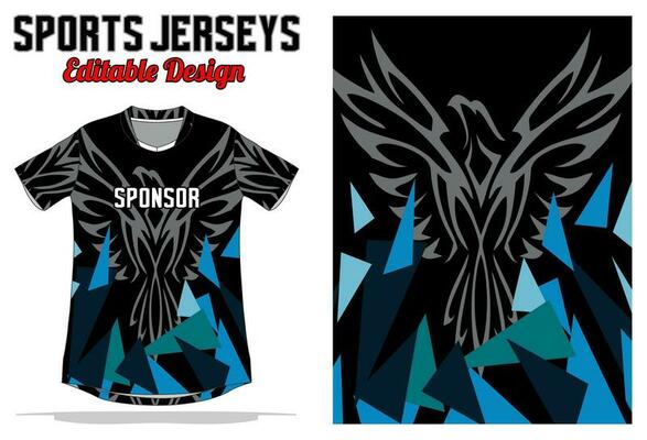 Abstract background jersey design for sport uniform