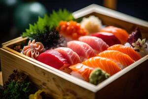 stock photo of Japanese sashimi Editorial food photography