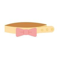 cat supplies. A ribbon necklace for cats. vector