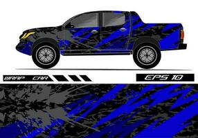 Race car wrap design vector for vehicle vinyl sticker and automotive decal livery