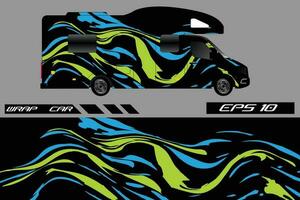 camioneta envolver diseño. envoltura, pegatina y etiqueta diseño para compañía. vector formato decal