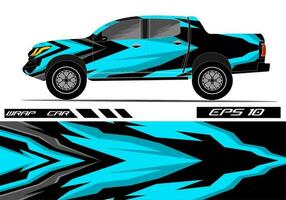 Race car wrap design vector for vehicle vinyl sticker and automotive decal livery