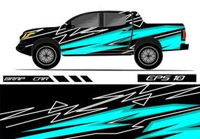 Race car wrap design vector for vehicle vinyl sticker and automotive decal livery