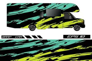 Van wrap design. Wrap, sticker and decal design for company. Vector format dekal