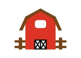 Barn icon clipart design template isolated vector